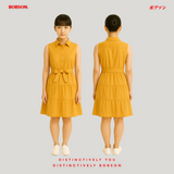 Bobson Japanese Ladies Basic Dress Regular Fit 156511 (Yellow)