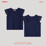 Bobson Japanese Ladies Basic Tees Boxy Fit 176460-U (Navy)