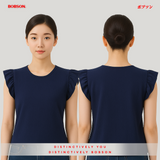 Bobson Japanese Ladies Basic Tees Boxy Fit 176460-U (Navy)