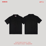 Bobson Japanese Men's Basic Woven Shirt Comfort Fit 177663-U (Black)
