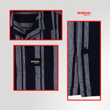 Bobson Japanese Men's Basic Woven Shirt Comfort Fit 168651 (Navy)