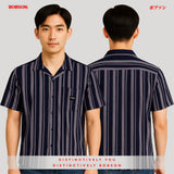 Bobson Japanese Men's Basic Woven Shirt Comfort Fit 168651 (Navy)