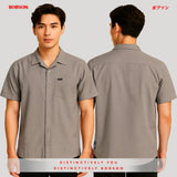 Bobson Japanese Men's Basic Woven Shirt Slim Fit 169056 (Laurel Oak)
