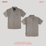 Bobson Japanese Men's Basic Woven Shirt Slim Fit 169056 (Laurel Oak)