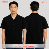 Bobson Japanese Men's Basic Woven Shirt Comfort Fit 158554 (Black)