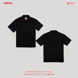 Bobson Japanese Men's Basic Woven Shirt Comfort Fit 158554 (Black)