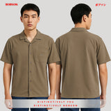 Bobson Japanese Men's Basic Woven Shirt Comfort Fit 158554 (Laurel Oak)