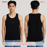 Bobson Japanese Men's Basic Tank Top Slim Fit 186033 (Black)