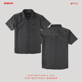 Bobson Japanese Men's Basic Woven Shirt Slim Fit 168847 (Black)
