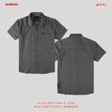Bobson Japanese Men's Basic Woven Shirt Slim Fit 168847 (Fatigue)