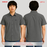 Bobson Japanese Men's Basic Woven Shirt Slim Fit 168847 (Fatigue)