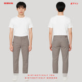 Bobson Japanese Men's Basic Non-Denim Chino Pants Mid Waist 185189-U (Light Taupe)