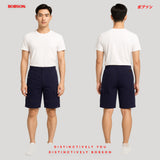 Bobson Japanese Men's Basic Non-Denim Cargo Short Mid Waist 185298-U (Navy)
