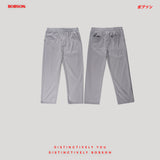 Bobson Japanese Men's Basic Non-Denim Jogger Pants Mid Waist 194262 (Light Gray)