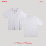 Bobson Japanese Ladies Basic Collared Shirt Regular Fit 185209 (White)