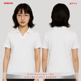 Bobson Japanese Ladies Basic Collared Shirt Regular Fit 185209 (White)