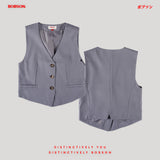 Bobson Japanese Ladies Basic Jacket Regular Fit 189834 (Light Gray)