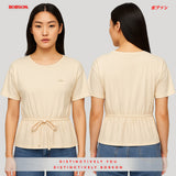 Bobson Japanese Ladies Basic Tees Boxy Fit 189312 (Yellow)