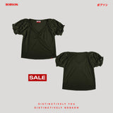 Bobson Japanese Ladies Basic Tees Boxy Fit 158131-U (Green)