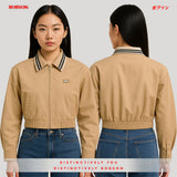 Bobson Japanese Ladies Basic Jacket Crop Fit 182288 (Bleach Sand)