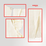 Bobson Japanese Ladies Basic Woven Shirt Boxy Fit 181688 (Yellow)