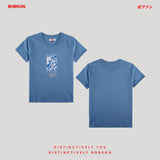 Bobson Japanese Ladies Basic Tees Regular Fit 184090 (Blue Glow)