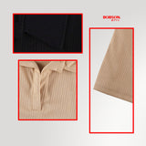 Bobson Japanese Ladies Basic Collared Shirt Slim Fit 188451 (Beige)