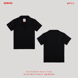 Bobson Japanese Ladies Basic Collared Shirt Slim Fit 188451 (Black)