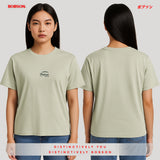Bobson Japanese Ladies Basic Tees Loose Fit 185933 (Light Green)