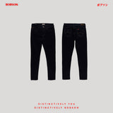 Bobson Japanese Ladies Basic Denim Pants Super Skinny 187826 (Dark Shade)