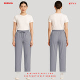 Bobson Japanese Ladies Basic Non-Denim Trouser Pants 170663 (Light Gray)