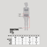 Bobson Japanese Ladies Basic Non-Denim Drawstring Pants 170589-U (Black)