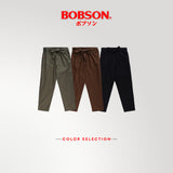 Bobson Japanese Ladies Basic Non-Denim Drawstring Pants 170589-U (Black)