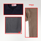 Bobson Japanese Men's Basic Collared Shirt Comfort Fit 187070 (Beige)