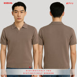 Bobson Japanese Men's Basic Collared Shirt Comfort Fit 187070 (Beige)
