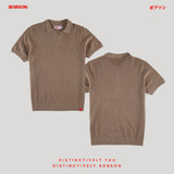 Bobson Japanese Men's Basic Collared Shirt Comfort Fit 187070 (Beige)