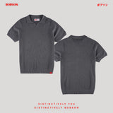 Bobson Japanese Men's Basic Collared Shirt Comfort Fit 187070 (Gray)