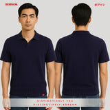 Bobson Japanese Men's Basic Collared Shirt Comfort Fit 187070 (Navy)