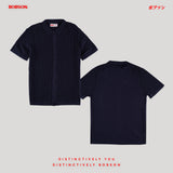 Bobson Japanese Men's Basic Woven Shirt Comfort Fit 187039 (Navy)