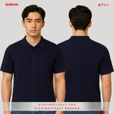 Bobson Japanese Men's Basic Woven Shirt Comfort Fit 187039 (Navy)