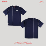 Bobson Japanese Men's Basic Tees Oversized Fitting 183096 (Navy)