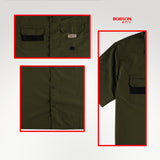 Bobson Japanese Men's Basic Woven Shirt Comfort Fit 168194 (Fatigue)