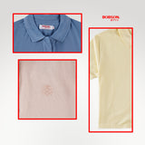 Bobson Japanese Ladies Basic Collared Shirt Relaxed Fit 177927-U (Yellow)
