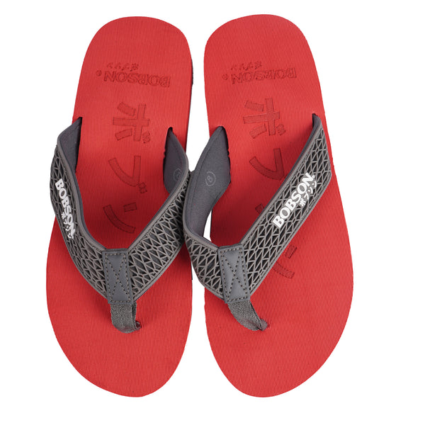 Bobson Mens Basic Footwear Slipper 93330 (Red)
