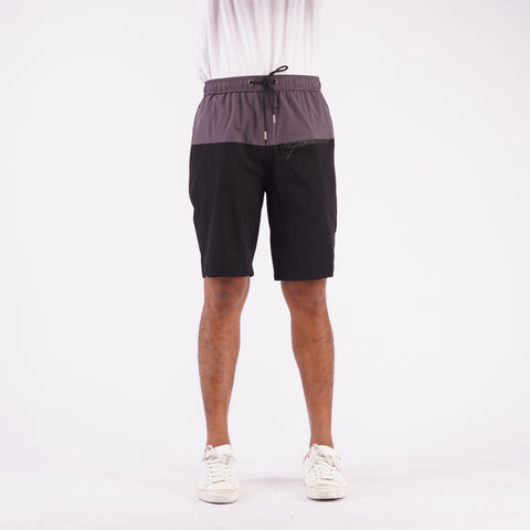 Bobson Japanese Men's Basic Non-Denim Jogger shorts For Men Casual Apparel Trendy Fashion High Quality Fashionable Taslan short For Men 103333 (Gray)