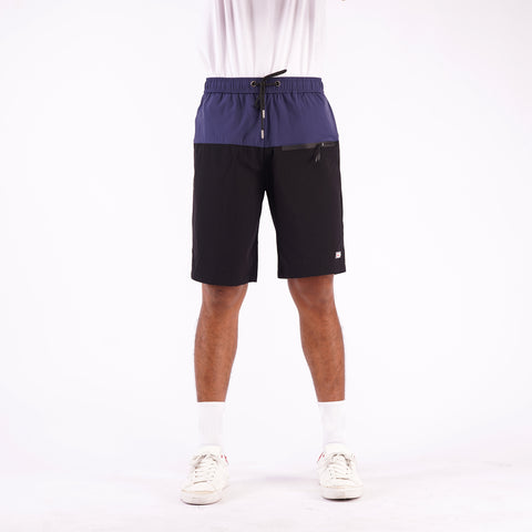 Bobson Japanese Men's Basic Non-Denim Jogger shorts For Men Casual Apparel Trendy Fashion High Quality Fashionable Taslan short For Men 103333 (Navy)