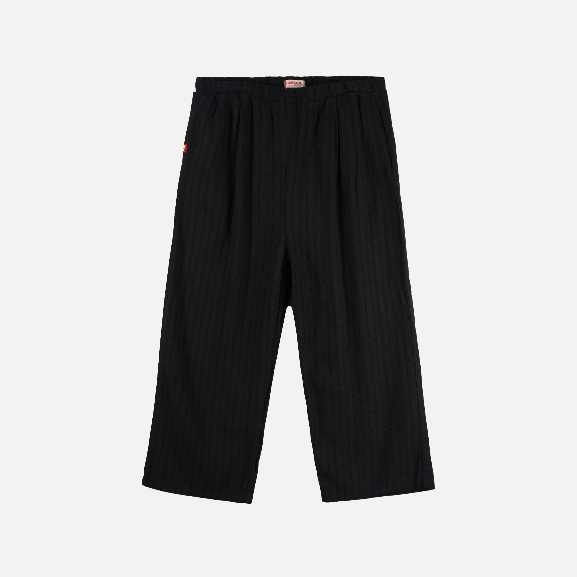 Bobson Japanese Ladies Basic Non-Denim Drawstring Pants for Women Trendy Fashion High Quality Apparel Comfortable Casual Pants for Women 138723-U (Black)