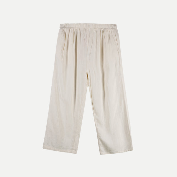 Bobson Japanese Ladies Basic Non-Denim Drawstring Pants for Women Trendy Fashion High Quality Apparel Comfortable Casual Pants for Women 138723-U (Off White)