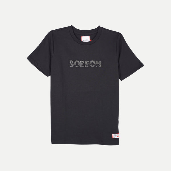 Bobson Japanese Ladies Basic Round Neck T shirt for Women Trendy Fashion High Quality Apparel Comfortable Casual Tees for Women Loose Fit 112682 (Black)