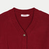 Bobson Japanese Ladies Basic Long Sleeve Cardigan for Women Trendy Fashion High Quality Apparel Comfortable Casual Jacket for Women Regular Fit 121689 (Maroon)